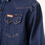 DARK BLUE BUFFALO DENIM SHIRT
