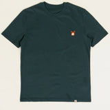 CAMISETA UNISEX AZUL PETROL BORDADO